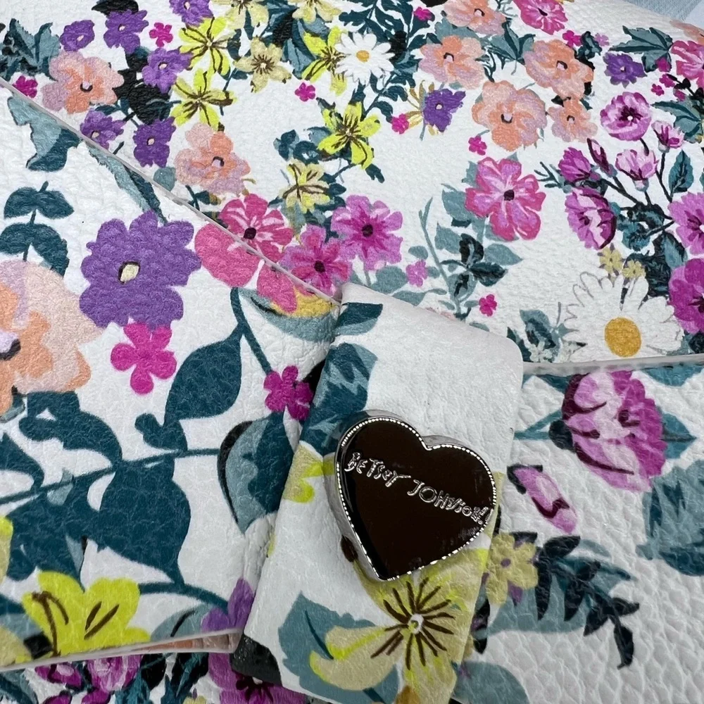 Betsey Johnson Floral Crossbody Bag.